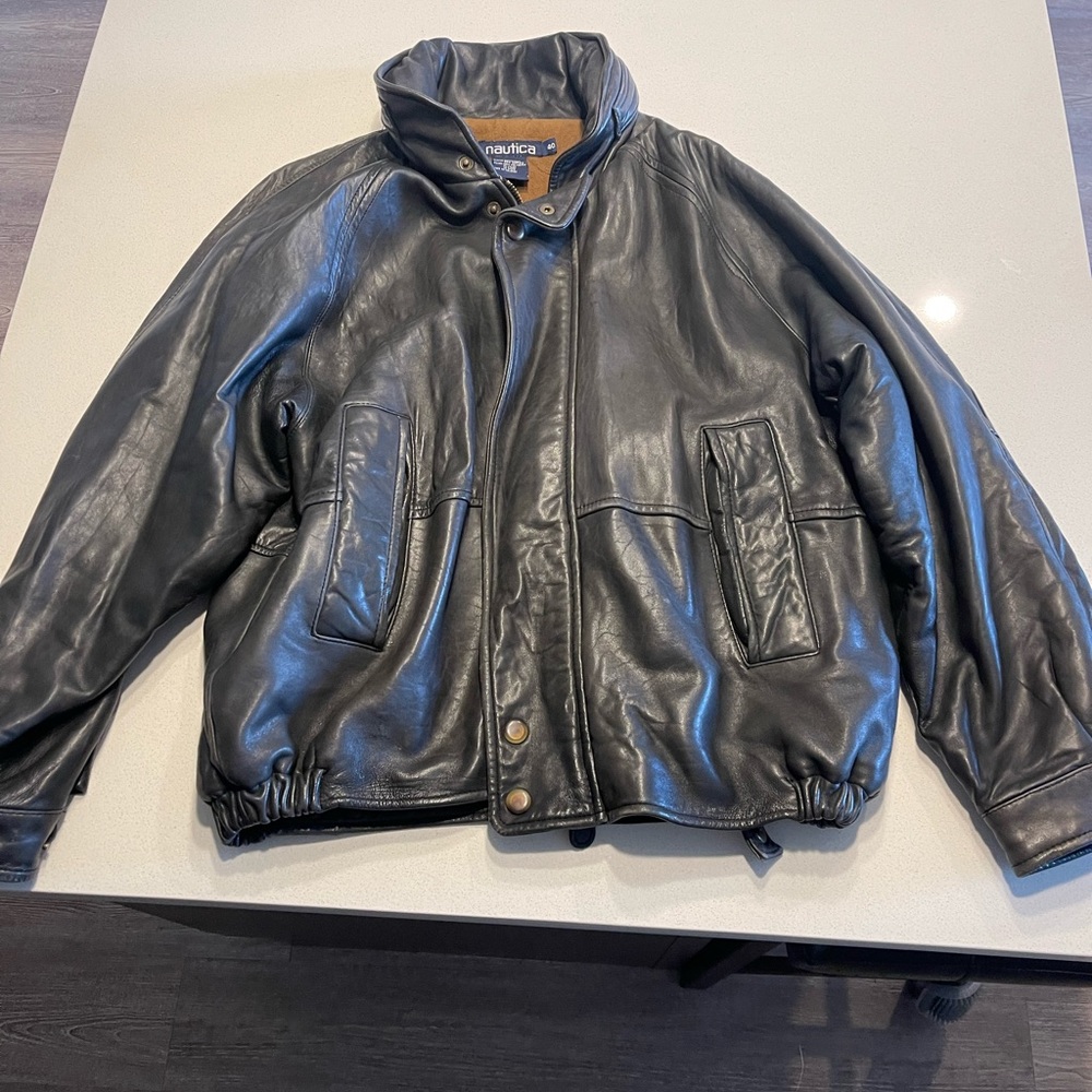 Used vintage Nautica bomber jacket